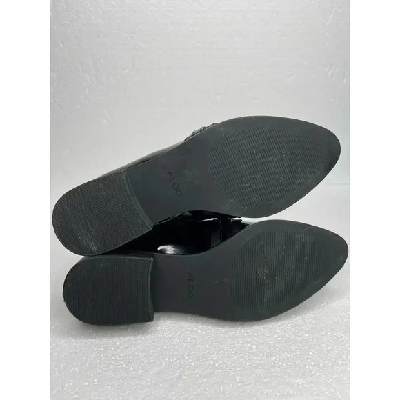 ALDO women’s Encore Patent Leather Block Heel Loafers size 8 - Picture 9 of 11